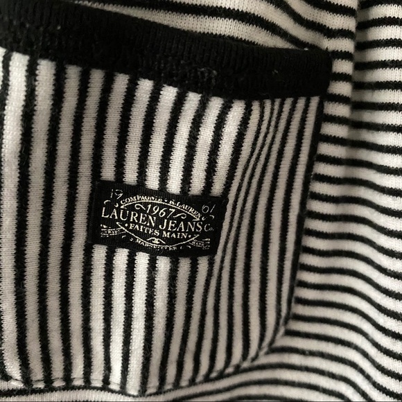 Lauren Ralph Lauren Nautical Tee Long Sleeves L - Picture 4 of 8